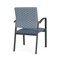 Lesro Newport Guest Chair Metal Frame, Charcoal, RS Rain Song Back, MD Titan Seat NP1101 - alternate 3